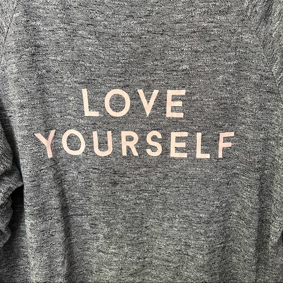Size L Love Yourself Inspirational Positive Long Sleeve Shirt - Picture 2 of 6